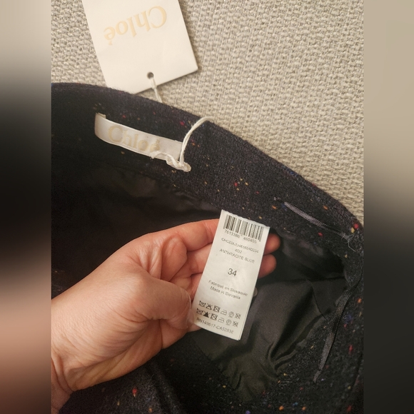 Chloe A-Line Tweed Midi Skirt - Picture 8 of 11